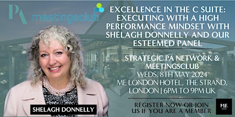 #StrategicPANetwork|8/5|C Suite Excellence:ExecutingAHighPerformanceMindset