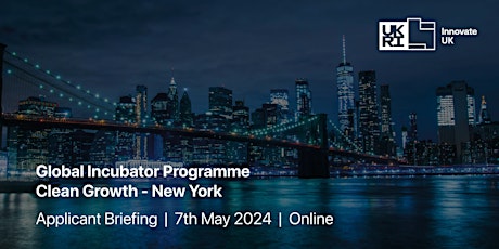 Global Incubator Programme USA - New York - Clean Growth