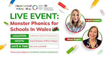 LIVE EVENT: Monster Phonics for Schools In Wales primary image