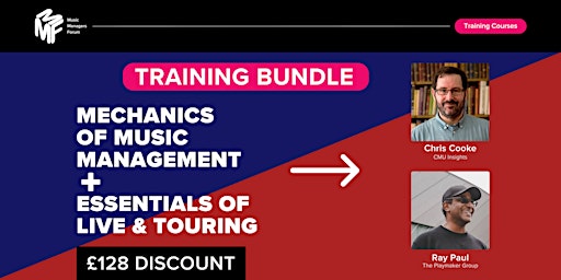 Image principale de Mechanics  of Music Management &  Live Touring  Training Bundle - 2024