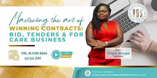 Image principale de Mastering the Art of Winning Contracts: Bid, Tenders and for Care Business