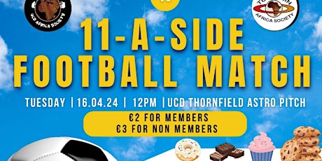 UCD vs TUD 11 a-side Match