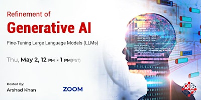 Imagem principal do evento "Refinement of Generative AI: Fine-Tuning Large Language Models (LLMs)"