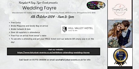 Primaire afbeelding van Wedding Fayre @ Hill Valley Golf Resort and Spa