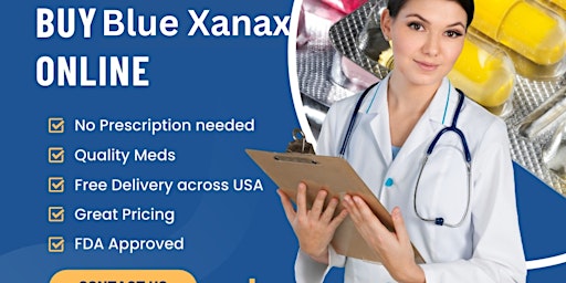 Order Blue Xanax Bar 2mg Pills Overnight USA primary image