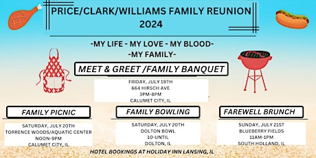 PRICE/CLARK/WILLIAMS FAMILY REUNION 2024