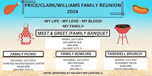 PRICE/CLARK/WILLIAMS FAMILY REUNION 2024  primärbild