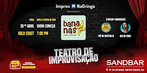 Imagem principal do evento Improv NaGringa | PT | Gold Coast