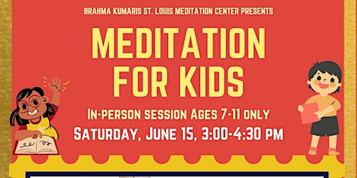 Primaire afbeelding van Meditation for Kids Ages 7-11  In-person Session