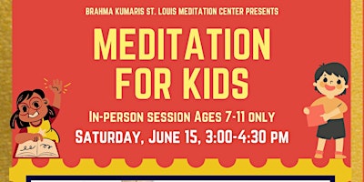 Immagine principale di Meditation for Kids Ages 7-11  In-person Session 