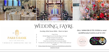 Wedding Fayre @ Parr's Bank, Warrington primary image