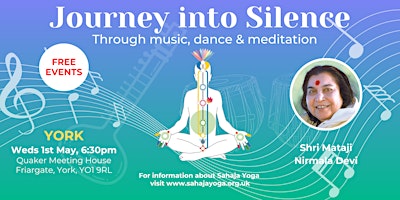 Image principale de York hosts Sahaja Yoga Music, Dance & Meditation workshop - All welcome