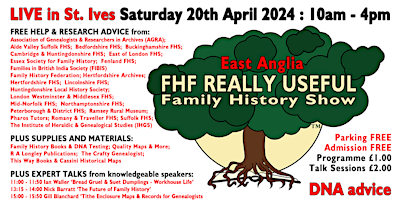 Primaire afbeelding van The Really Useful Family History Show LIVE!
