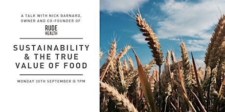 Sustainability & The True Value of Food primary image