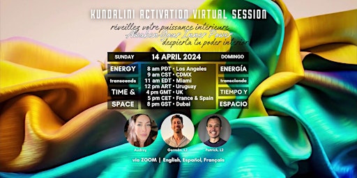 Kundalini Activation Online • April 14 • EN/ES/FR primary image