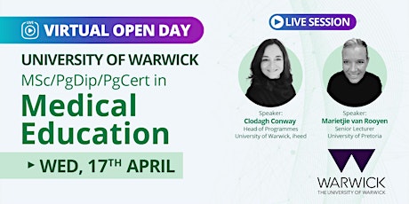 University of Warwick MSc in Medical Education for Healthcare professionals