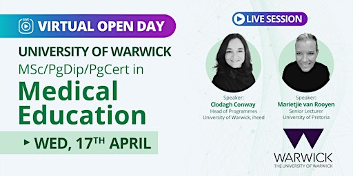 Imagen principal de University of Warwick MSc in Medical Education for Healthcare professionals