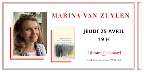 Marina Van Zuylen à la Librairie Gallimard