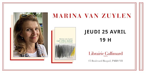 Marina Van Zuylen à la Librairie Gallimard primary image