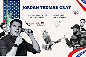 Image principale de Jordan Thomas Gray Live in Malta • Standup Comedy in English