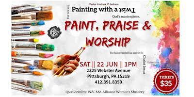 Primaire afbeelding van Painting with a TWIST: Paint, Praise & Worship