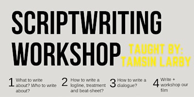 4- Weeks Scriptwriting Course with Tamsin Larby primary image