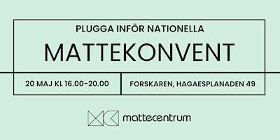 Imagem principal do evento Mattekonvent VT24 Stockholm