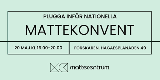 Hauptbild für Mattekonvent VT24 Stockholm