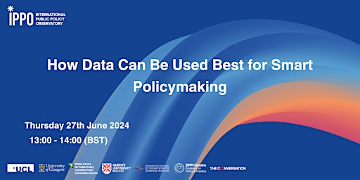 Hauptbild für How Data Can Be Used Best for Smart Policymaking