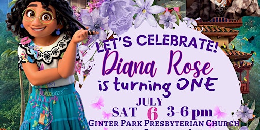 Imagem principal do evento Diana Rose Turns One!