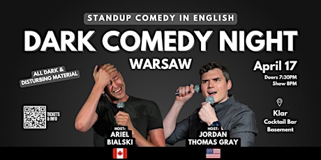 Warsaw • DARK COMEDY NIGHT • Standup in English with Jordan Thomas Gray