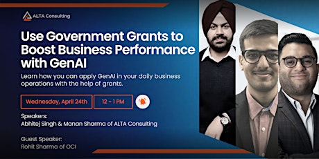 Use Government Grants to Boost Business Performance with GenAI