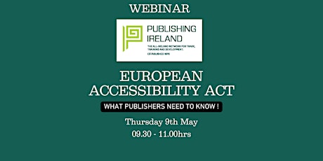 European Accessibility Act, What Publishers need to know!