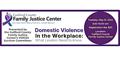 Domestic Violence in the Workplace: What Leaders Need to Know primary image