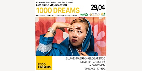 Einladung zur Vernissage und Ausstellung "1000 Dreams"