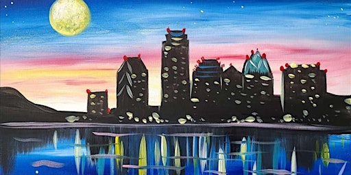 Immagine principale di Luminous Cityscape - Paint and Sip by Classpop!™ 