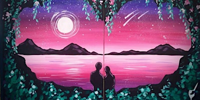 Primaire afbeelding van Romantic Star Gazing - Date Night - Paint and Sip by Classpop!™