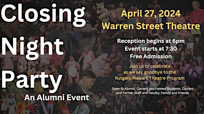 Closing Night Party: An Alumni Event