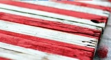 Wooden Memorial Day Flag Crafting with Baby Animal Snuggles