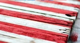 Wooden Memorial Day Flag Crafting with Baby Animal Snuggles primary image