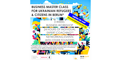 Hauptbild für BUSINESS MASTERCLASS FOR UKRAINIAN CITIZENS IN BERLIN