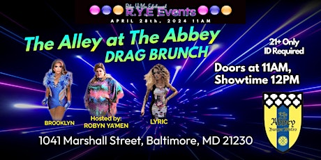 The Alley at The Abbey Mother Day Drag Brunch