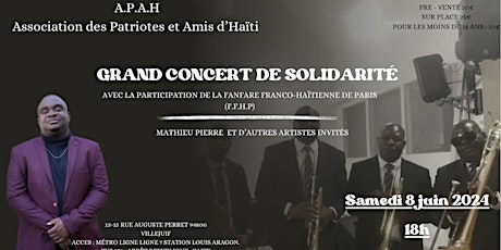 Concert de solidarité - ASSOCIATION APAH