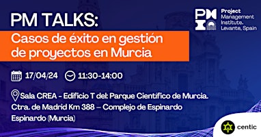 Imagem principal do evento PM Talks: Casos de éxito en gestión de proyectos en Murcia.