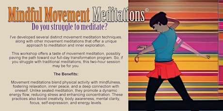 Mindful Movement Meditations© Scarborough Market Vaults 26th April 11-1pm