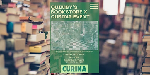 Imagen principal de Curina X Quimby's Bookstore Event
