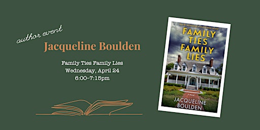 Primaire afbeelding van Author Event: Jacqueline Boulden