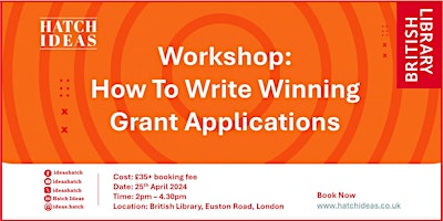 Primaire afbeelding van How to Write Winning Grant Applications (British Library)