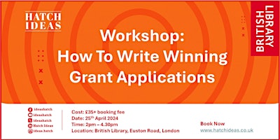 How to Write Winning Grant Applications (British Library) primary image