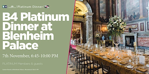 Imagen principal de PLATINUM Dinner in the Saloon at Blenheim Palace